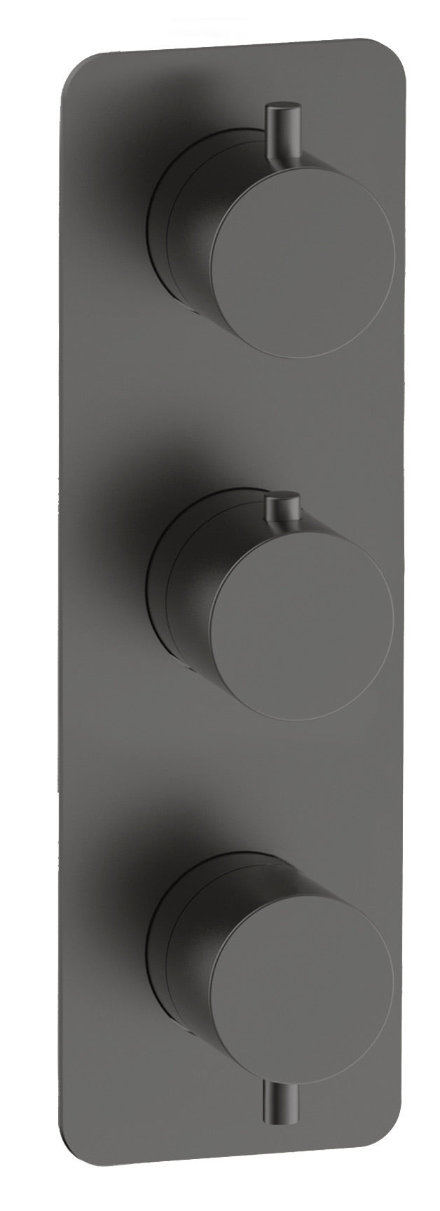 Corran two outlet concealed thermostatic mixer valve - gunmetal grey (SH7042)