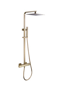 Rydal cool touch thermostatic shower mixer - brushed brass (SH7077)