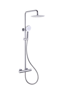 Vasto cool touch thermostatic shower mixer system - chrome (SH7083)
