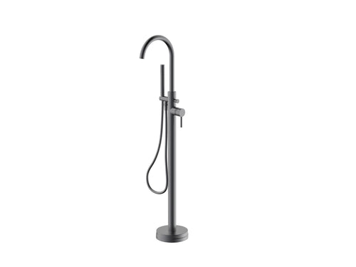 Cawood Freestanding Bath Shower Mixer & Kit - Gunmetal Grey (SH8006)