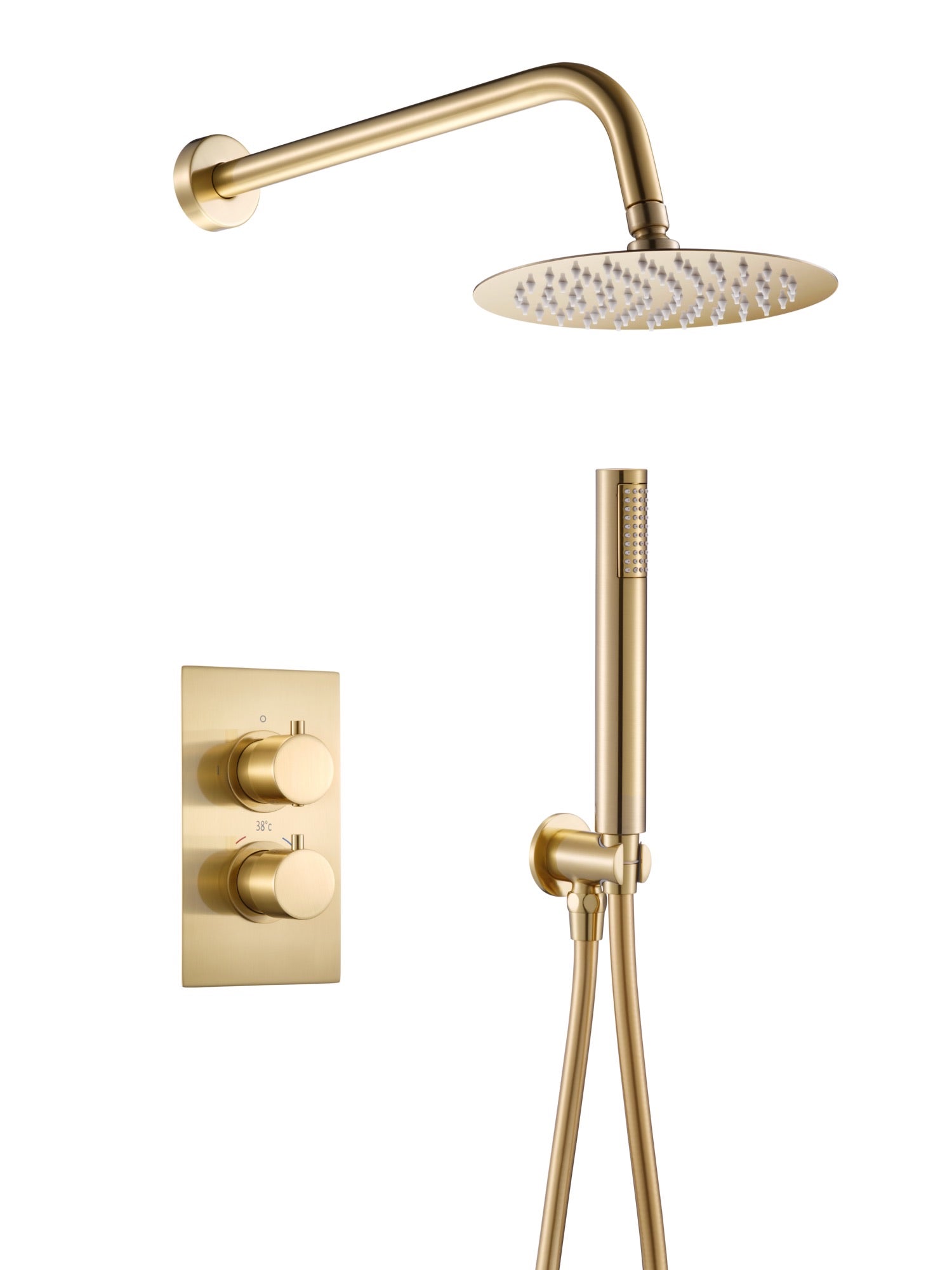 RD 2ways conceal shower with shower head and handset kits - Brushed Brass (SH8012)
