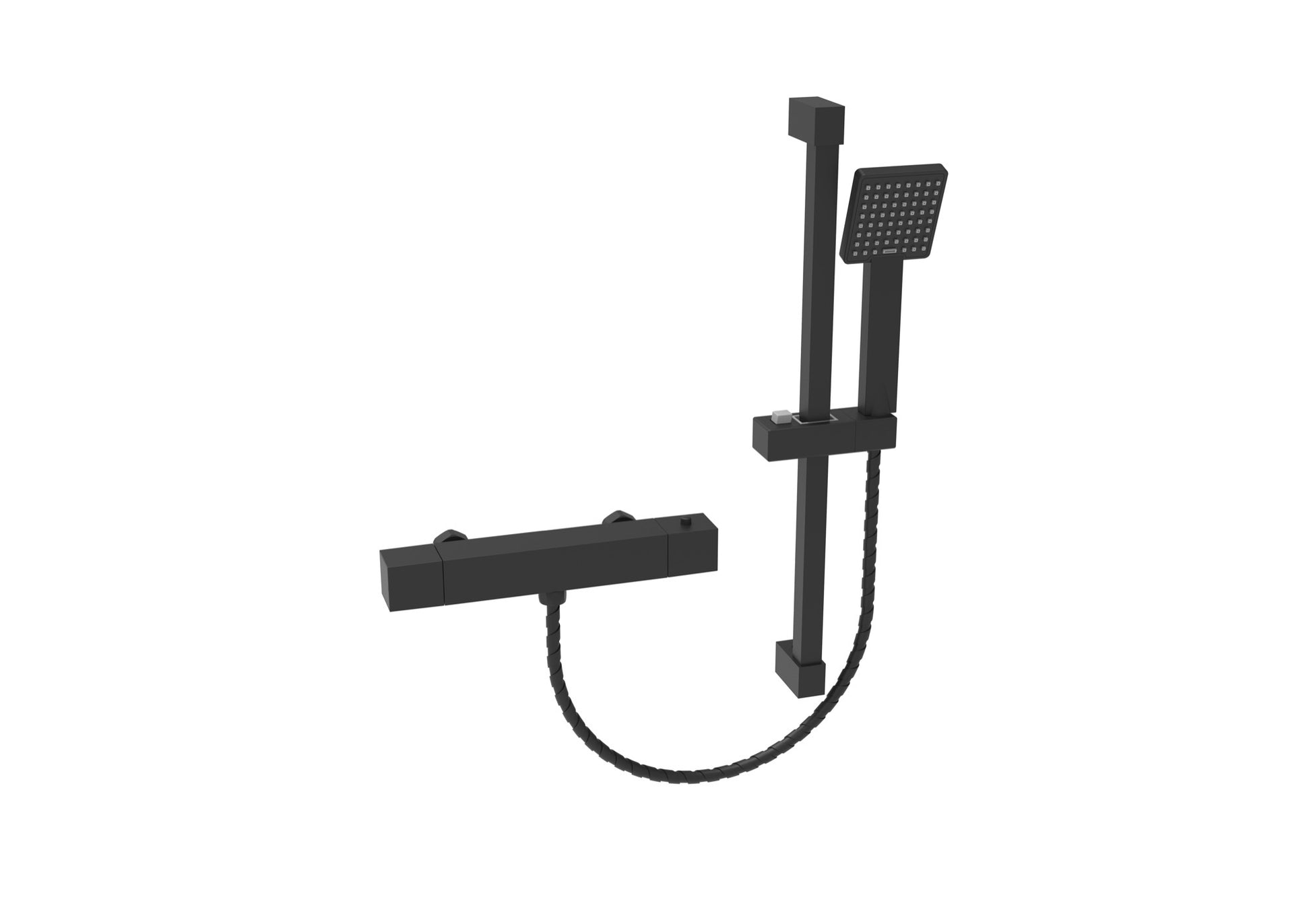 Malton Thermostatic Shower Mixer - Matt Black (SH8034)