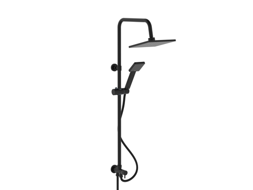 Malton Shower slider rail kit - Matt Black (SH8036)