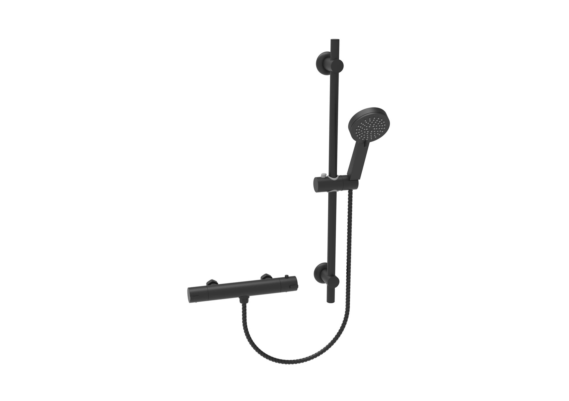 Malton Thermostatic shower mixer - Matt Black (SH8041)