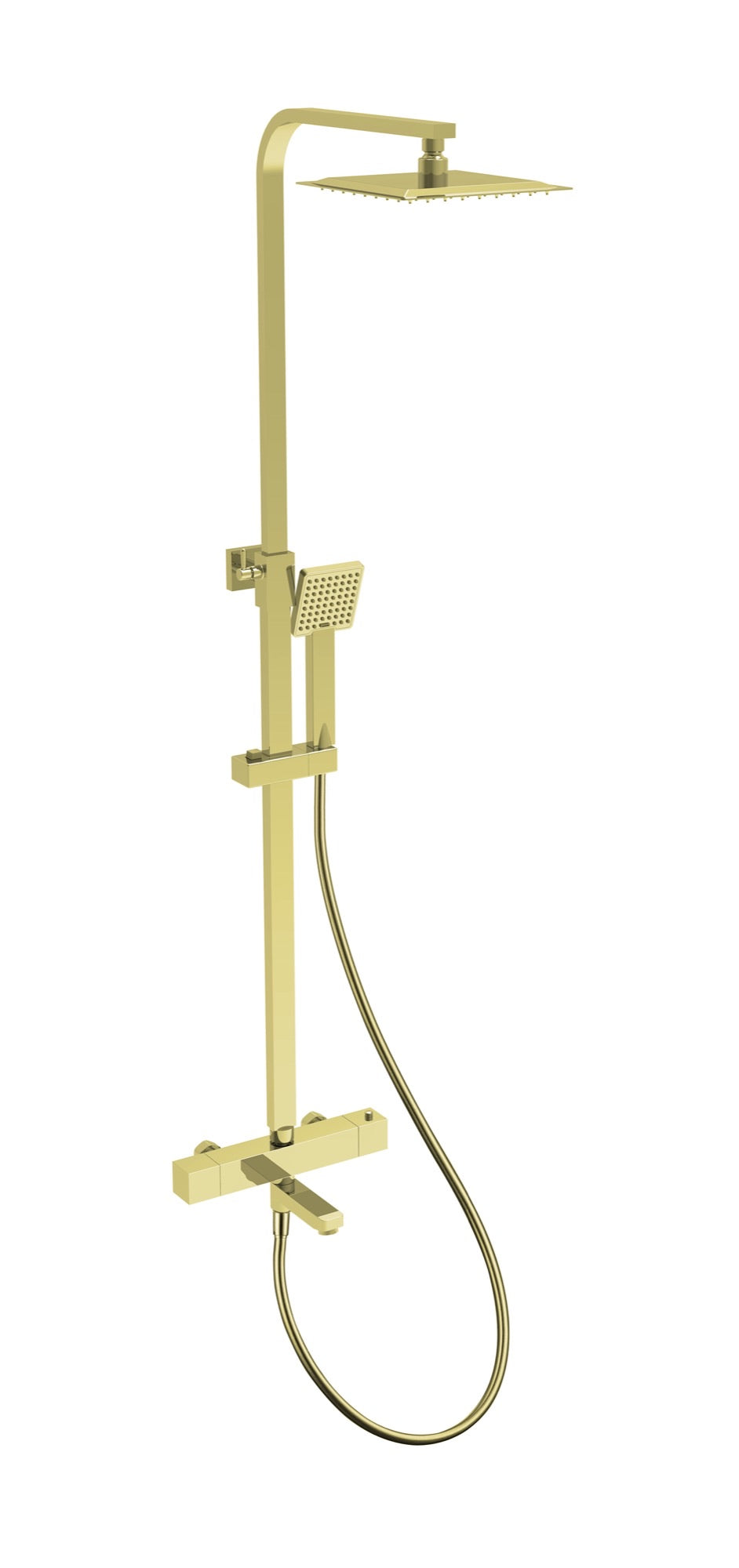 Shalford Thermostatic Shower Mixer - Brushed Brass (SH8045)