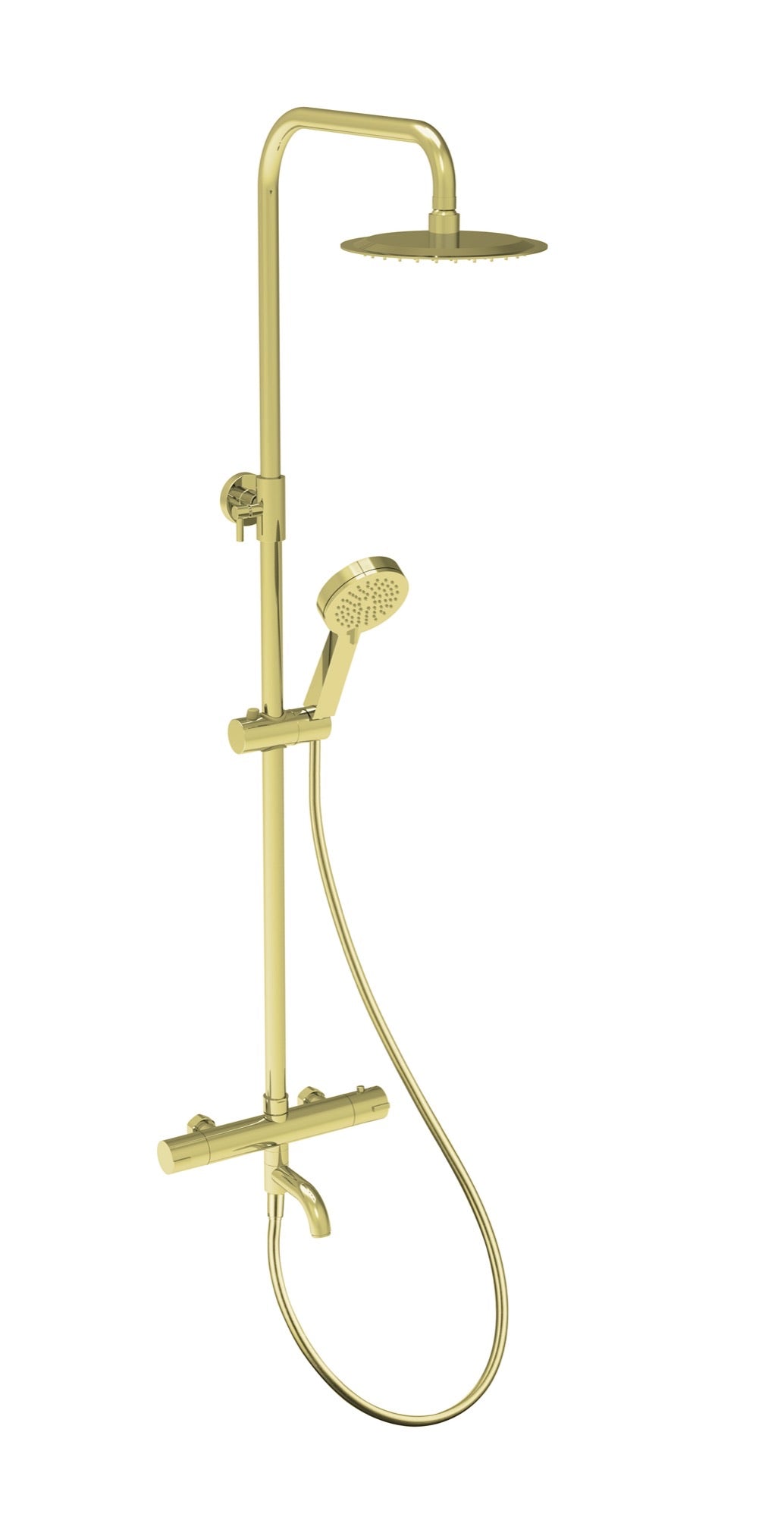 Shalford Thermostatic Shower Mixer - Brushed Brass (SH8048)