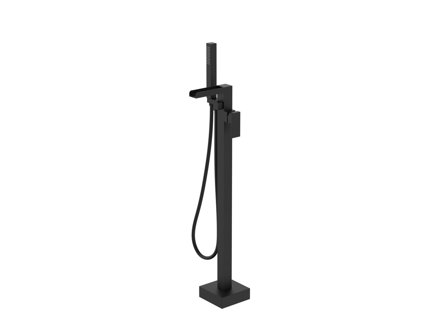 Zennor Freestanding Bath Shower Mixer - Matt Black (SH8068)