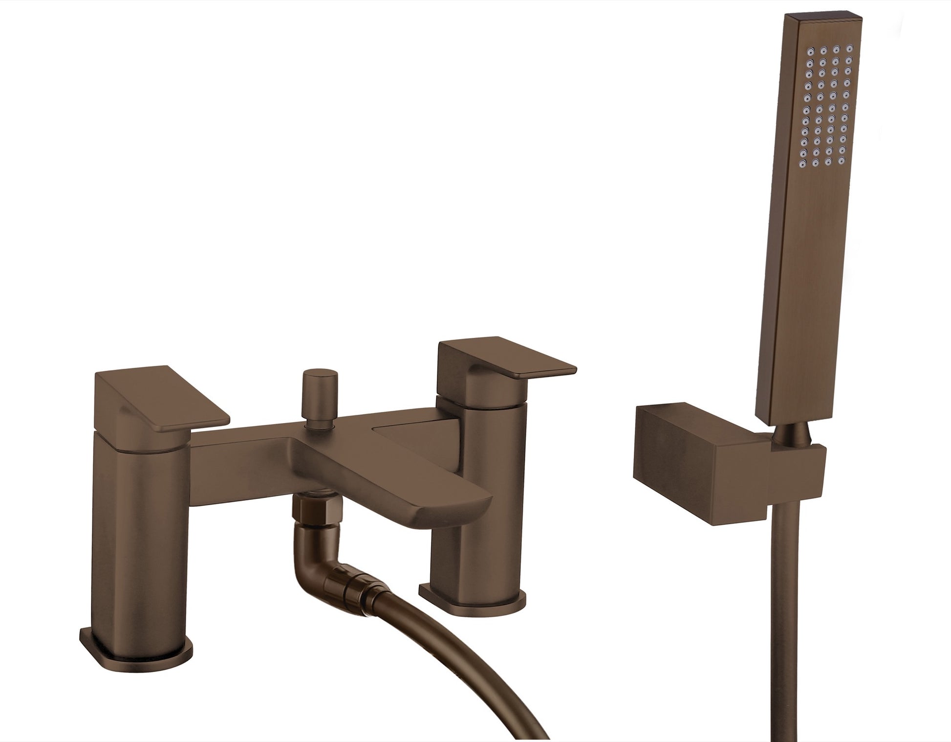 Harwich Deck Mounted Bath Shower Mixer - Brushed Bronze (SH8110)
