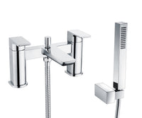 Harwich Deck Mounted Bath Shower Mixer - Gunmetal Grey (SH8111)