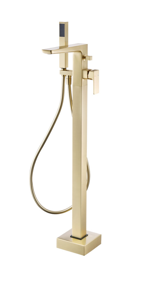 Harwich Freestanding Bath Shower Mixer (Inc. Shower Kit) - Brushed Brass (SH8115)