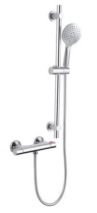 Kirtling Thermostatic Shower Mixer With Slide Rail Kit - Chrome (SH8129)