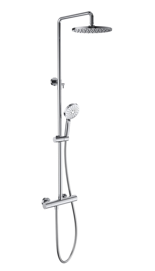 Malton Thermostatic shower mixer with riser rail kit data sheet 2024 - Chrome (SH8144)