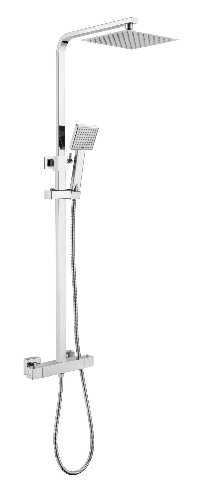 Shalford Thermostatic Shower Mixer With Riser Rail Kit - Chrome (SH8173)