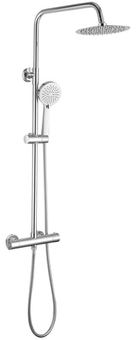 Shalford Thermostatic Shower Mixer With Riser Rail Kit - Chrome (SH8174)