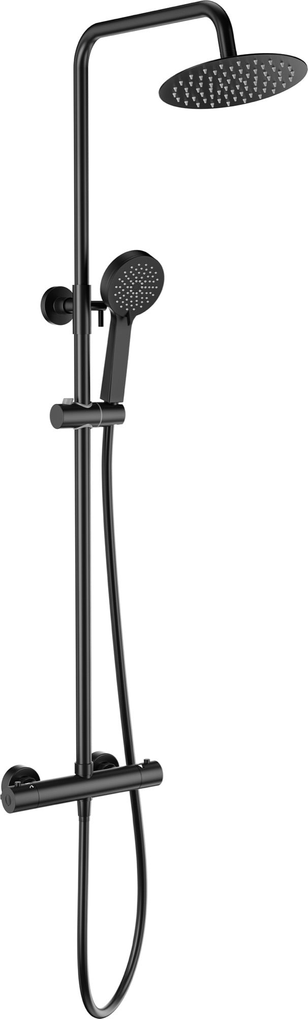 Shalford Thermostatic Shower Mixer - Matt Black (SH8176)