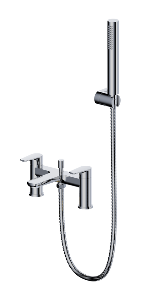 Ugley Deck mounted bath shower mixer - Chrome (SH8182)