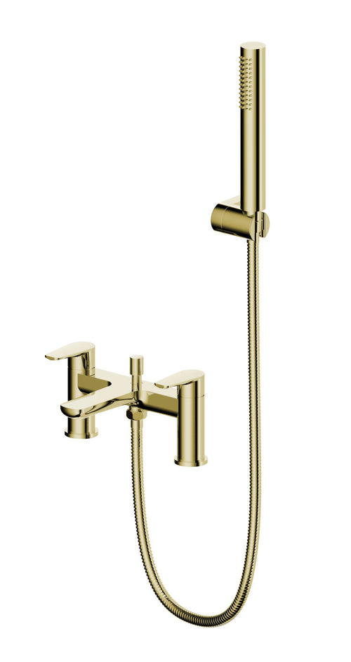 Ugley Deck mounted bath shower mixer - Brushed Gold (SH8183)
