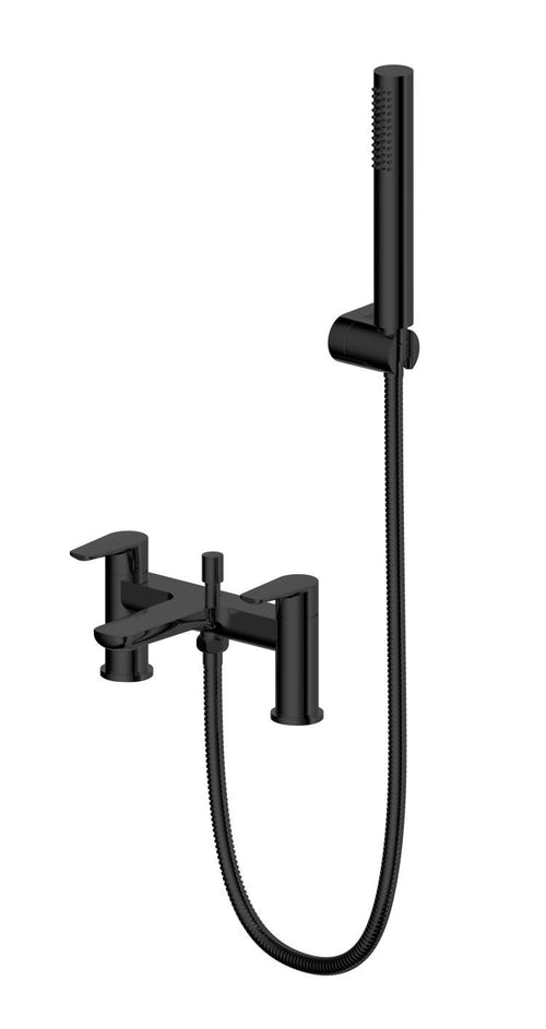 Ugley Deck mounted bath shower mixer - Matt Black (SH8184)