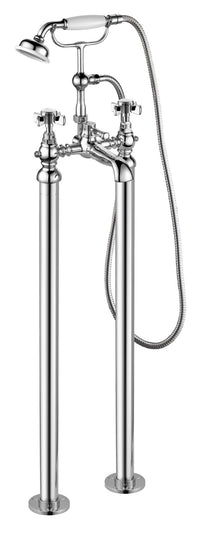 Wingfield Free-standing Bath Shower Mixer-data sheet 2020 - Chrome (SH8186)