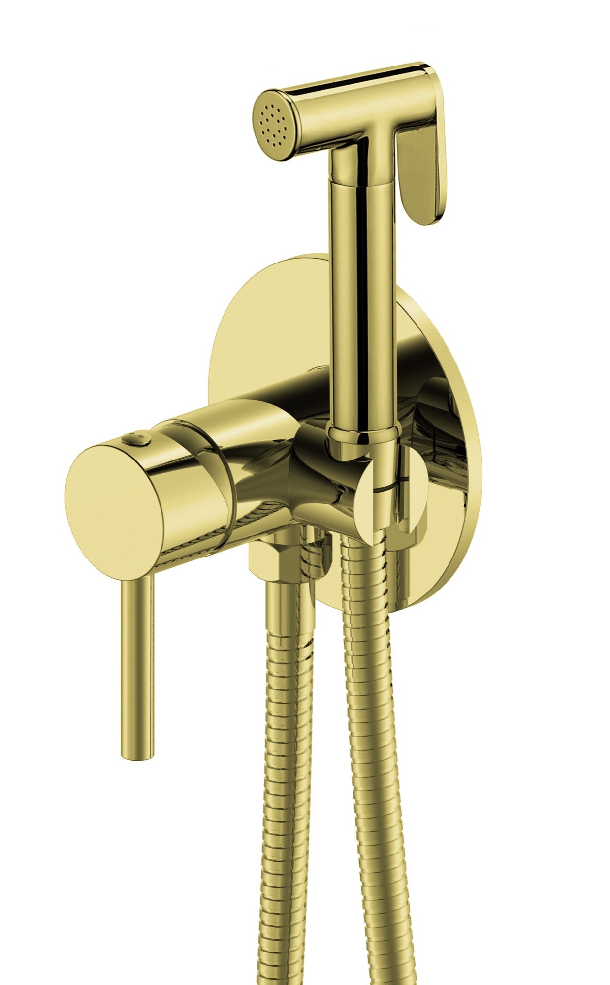 Brushed Brass Shattaf Douche Mixer Set - Brushed Brass (SH8198)