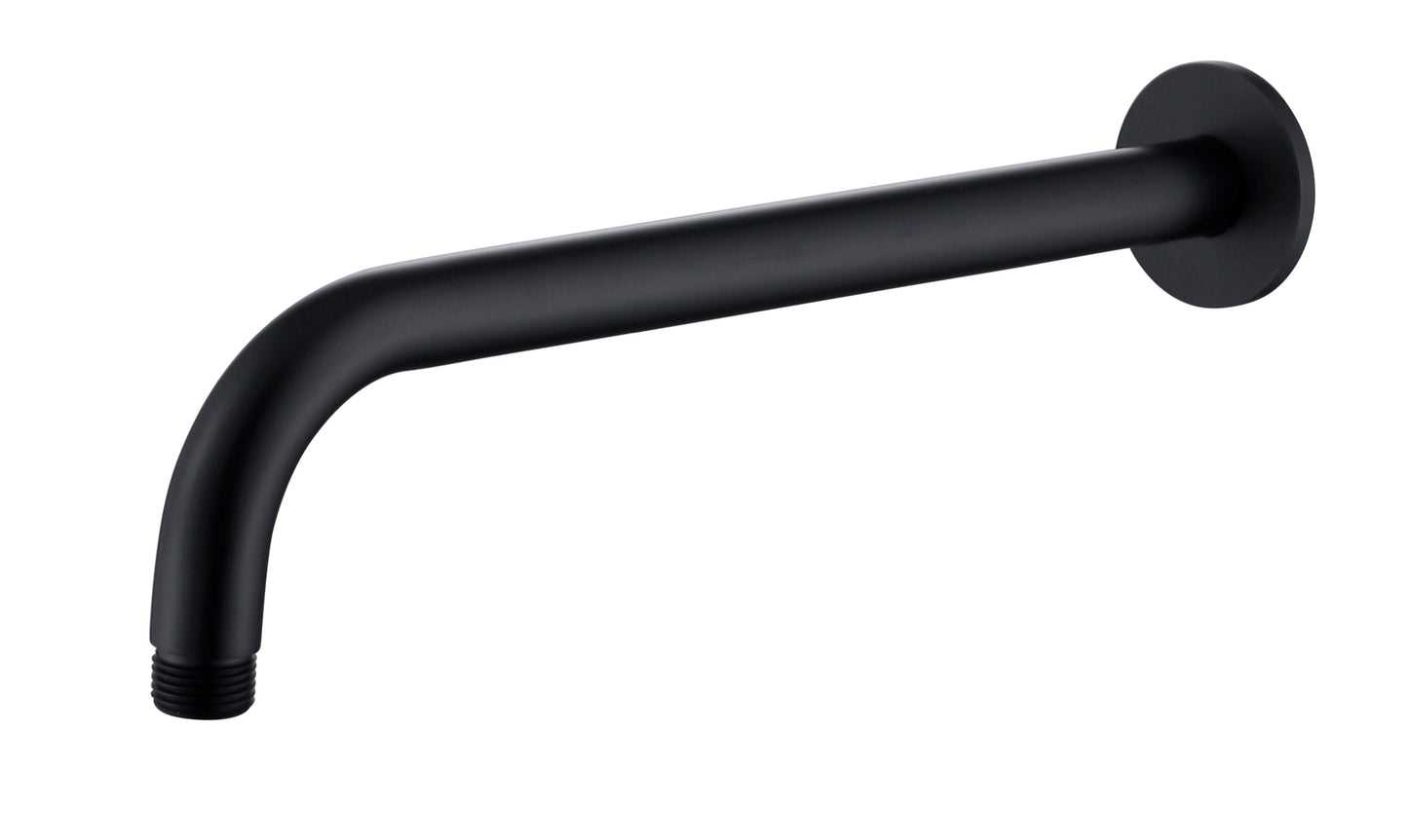 300mm Round Shower Arm - Matt Black (SH8265)