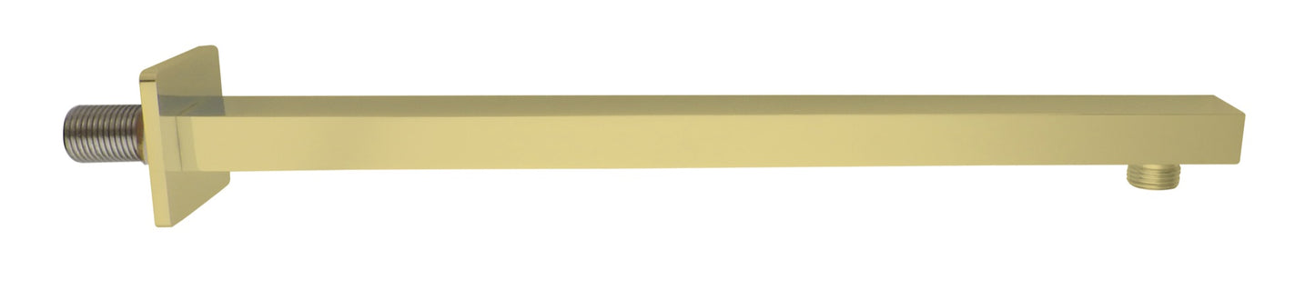Brushed Gold 300mm Rectangular Shower Arm - Brushed Gold (SH8268)