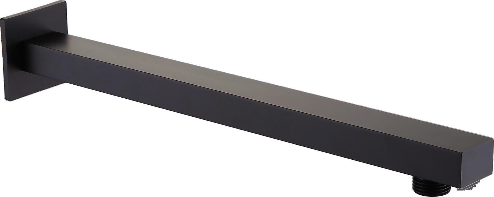 380mm Rectangular Shower Arm - Matt Black (SH8286)