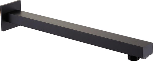 380mm Rectangular Shower Arm - Matt Black (SH8286)