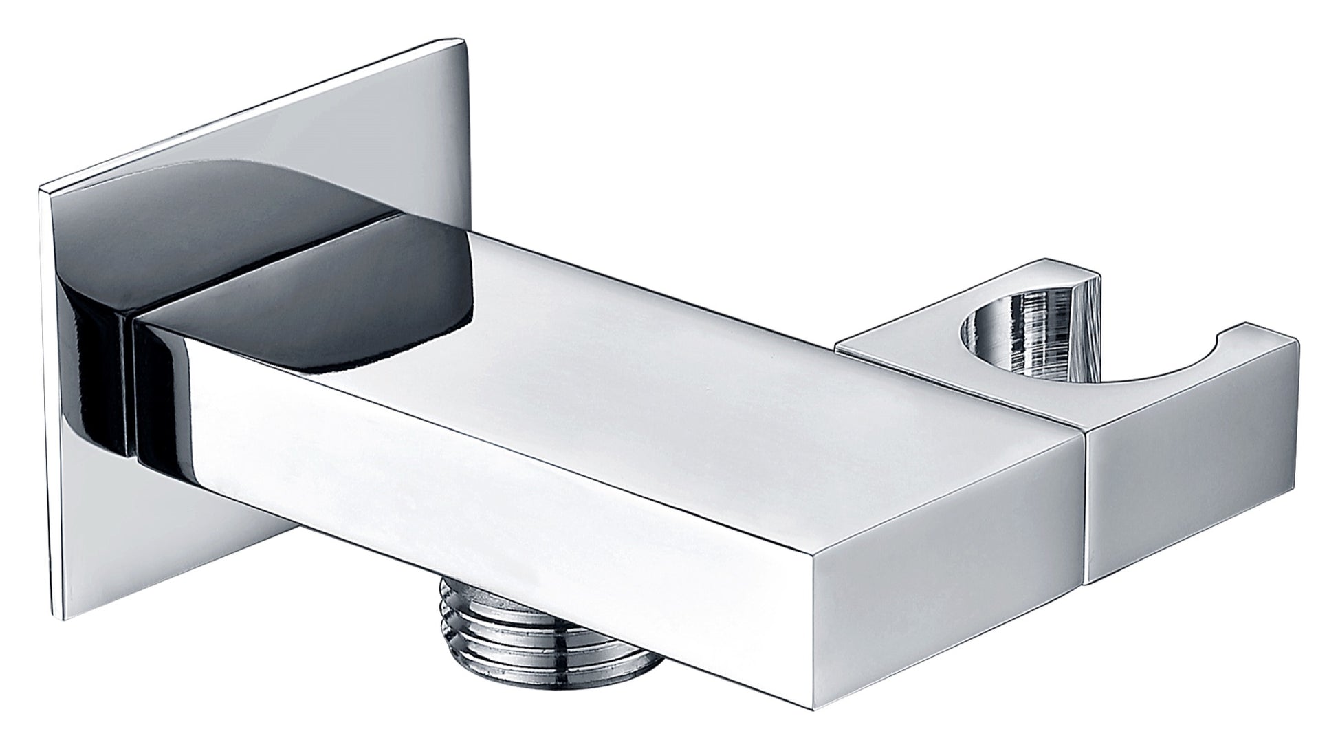 Adjustable Shower Handset Wall Bracket with Wall Outlet - Chrome (SH8368)