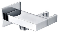 Adjustable Shower Handset Wall Bracket with Wall Outlet - Chrome (SH8368)