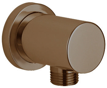 Round Wall Outlet Elbow - Brushed Bronze (SH8374)