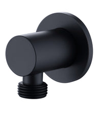 Round Wall Outlet Elbow - Matt Black (SH8377)