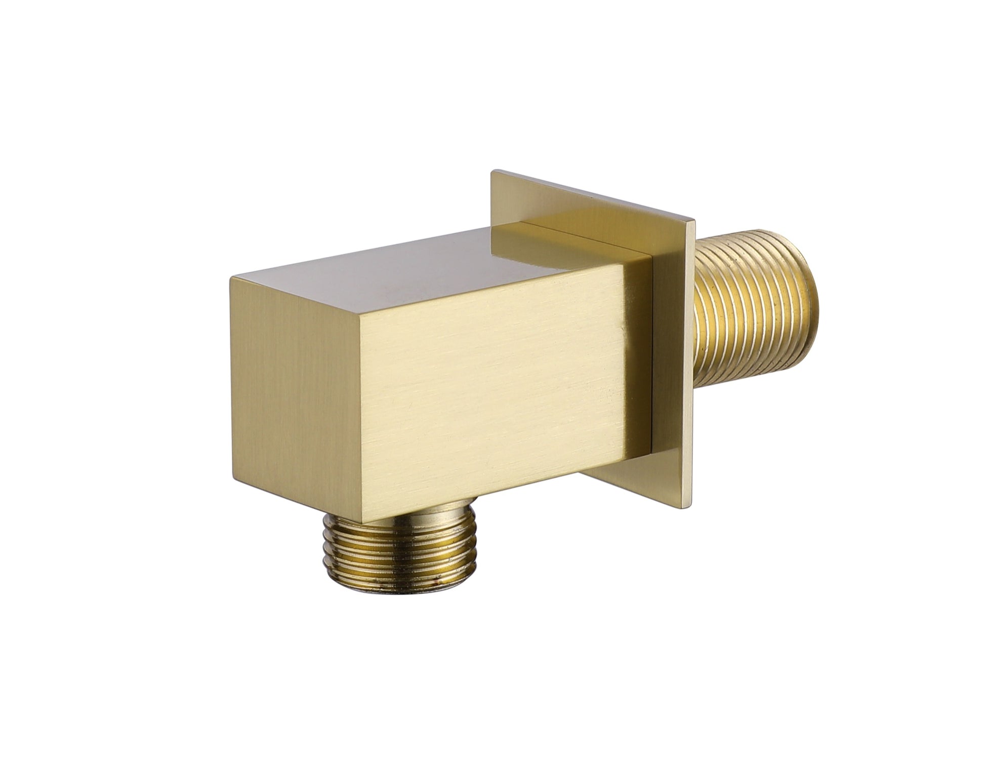 Brushed Brass Brass Wall Outlet Elbow - Brushed Brass (SH8379)