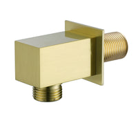 Brushed Gold Brass Wall Outlet Elbow - Brushed Gold (SH8380)