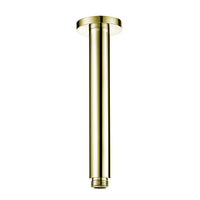 Round ceiling mounted shower arm 180mm - English gold - Showers