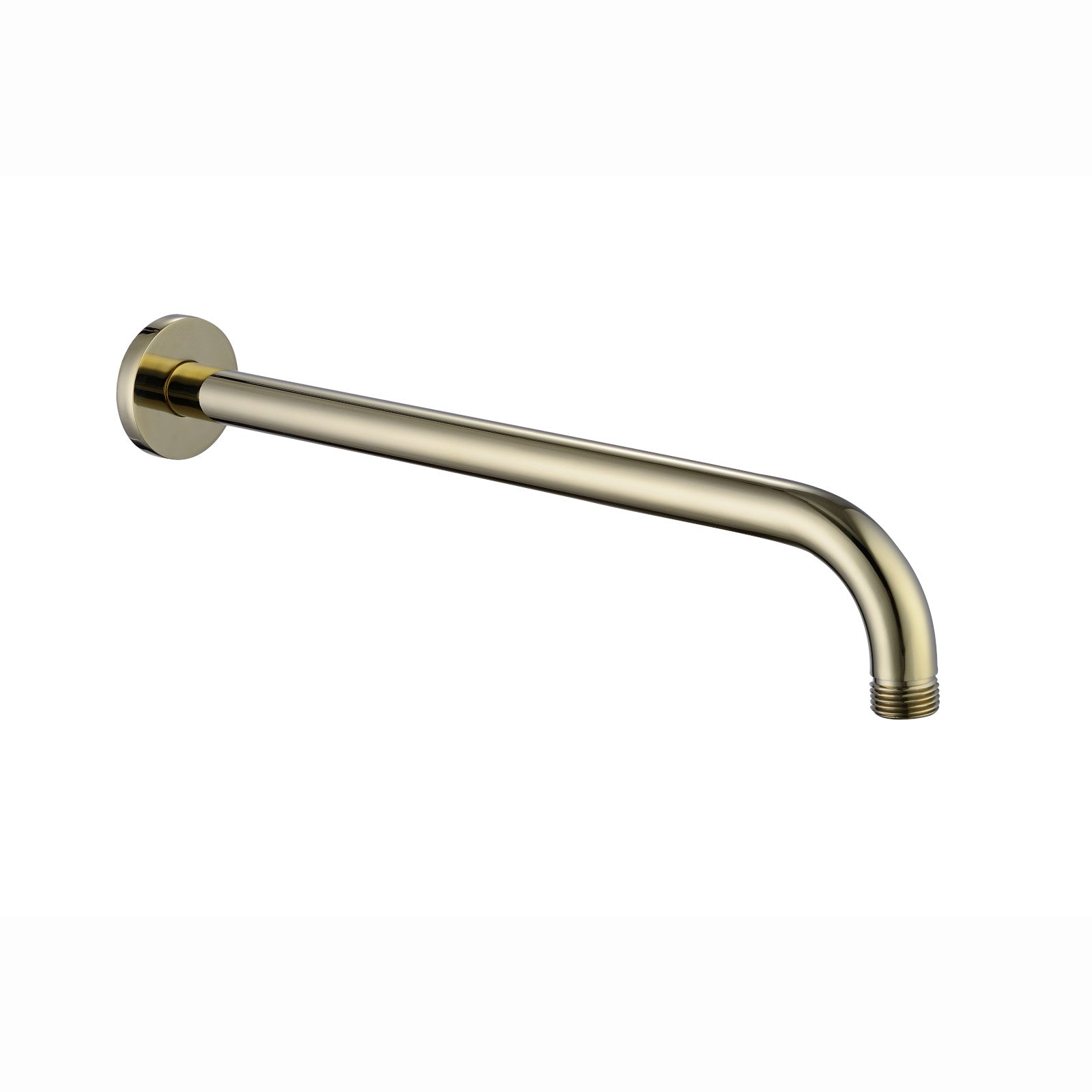 Round wall mounted shower arm 320mm - English gold - Showers