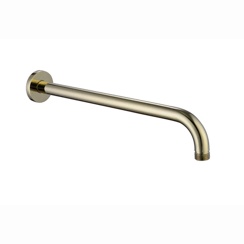 Buy Round wall mounted shower arm 320mm - gold online UK