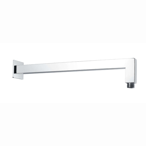 Buy Square wall mounted 90 degree bend shower arm 370mm - chrome online UK