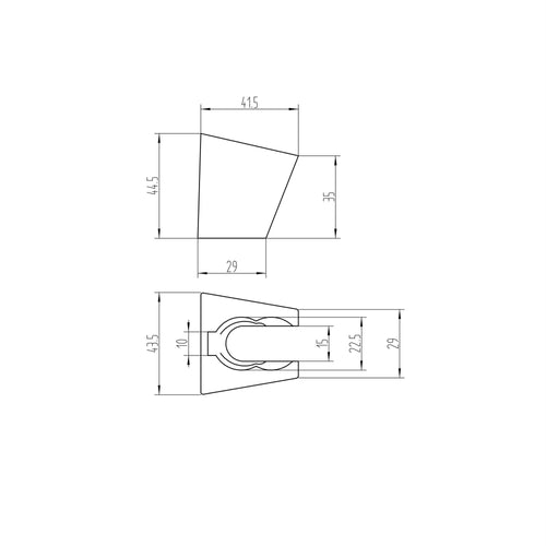 Buy Standard wall bracket for shower heads - chrome online UK