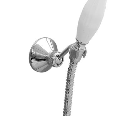 Traditional wall bracket for shower heads solid brass - chrome - Showers