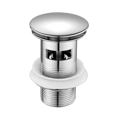 Buy Downton basin mixer tap with white ceramic levers + slotted waste - chrome online UK