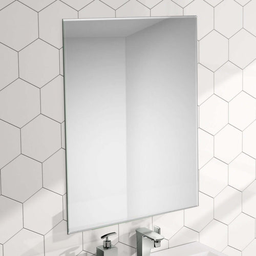 Buy Horizon Rectangular frameless mirror beveled edge (400 x 600mm) online UK
