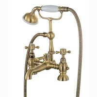 Camberley traditional bath shower mixer tap crosshead - antique bronze - Taps