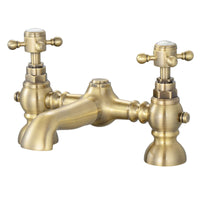 Camberley traditional bath mixer tap crosshead - antique bronze