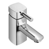 Stella contemporary basin mixer tap angular shape - chrome