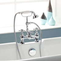 Camberley traditional bath shower mixer tap crosshead - chrome