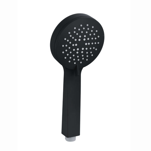 Buy Modern round multi function hand shower 3 setting - matt black online UK