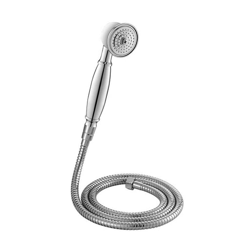 Buy Traditional Handheld Shower Head and Hose Kit Brass - Chrome online UK
