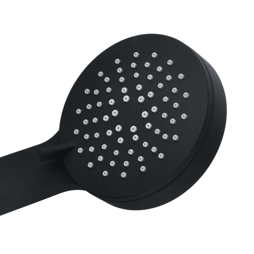 Buy Contemporary 3 Function Hand Shower Kit Incl. Hose And Wall Bracket With Outlet - Black online UK