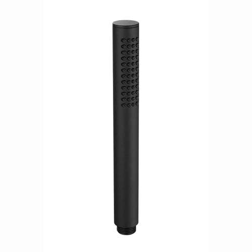 Buy Contemporary Shower Slider Riser Rail Kit With Pencil Shower Head, Hose and Wall Elbow - Matt Black online UK